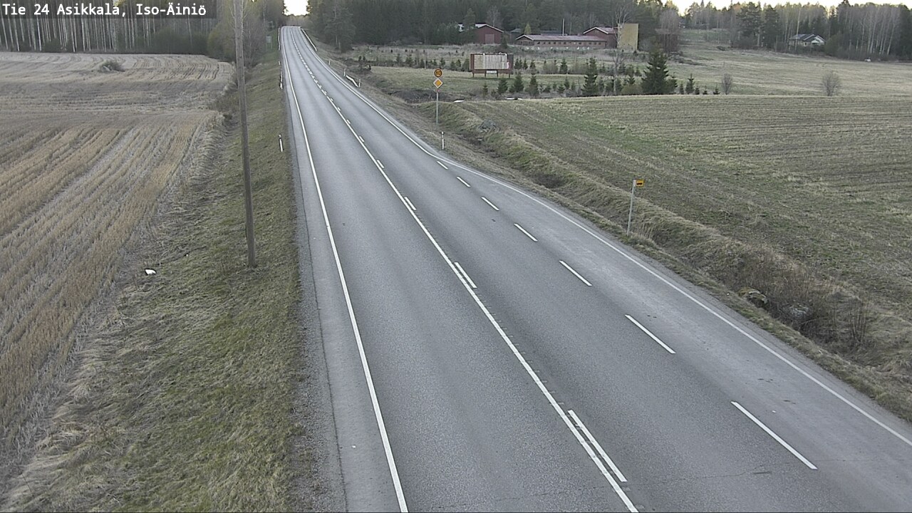 Weather Camera Image Road 24 Asikkala, Iso-Äiniö, Asikkala, Päijät-Häme