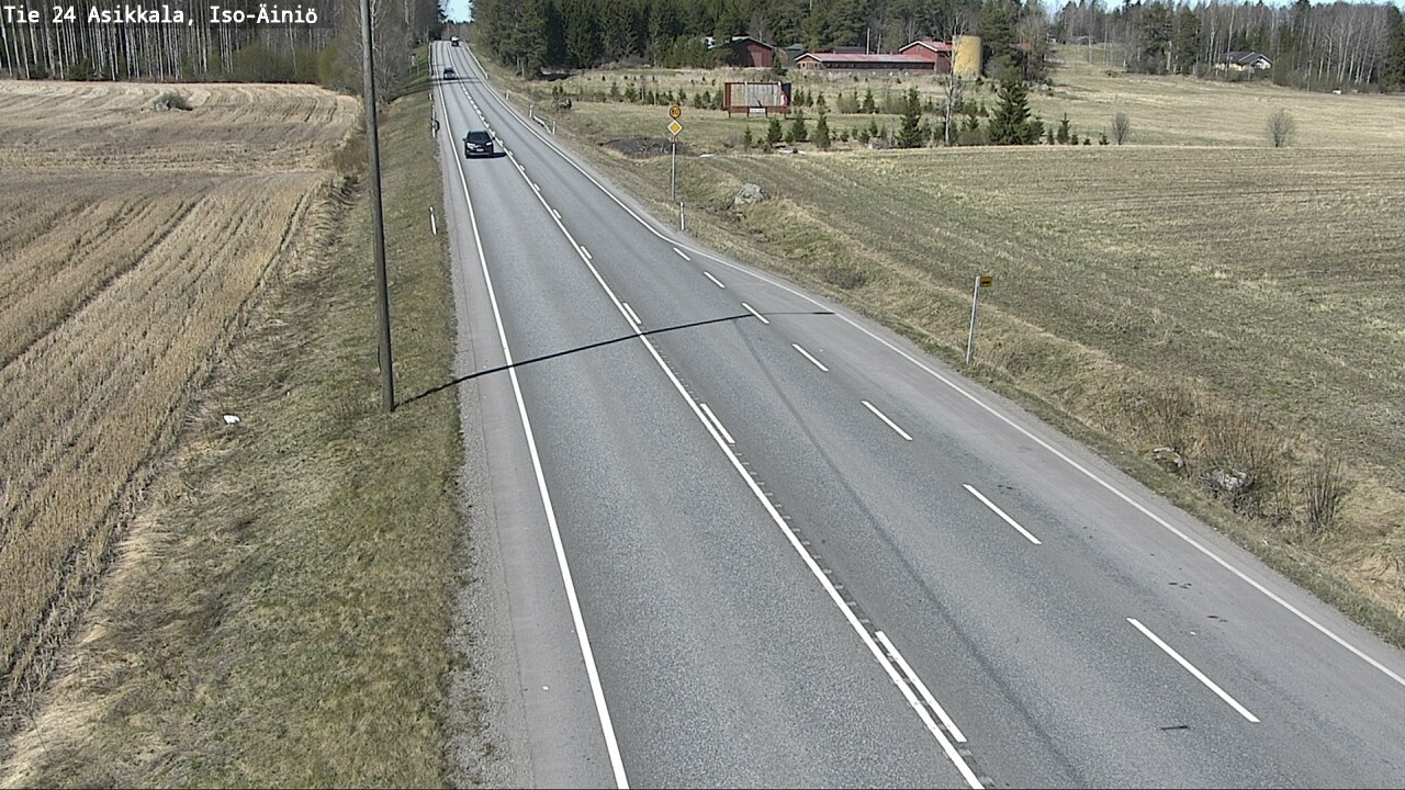 Weather Camera Image Road 24 Asikkala, Iso-Äiniö, Asikkala, Päijät-Häme