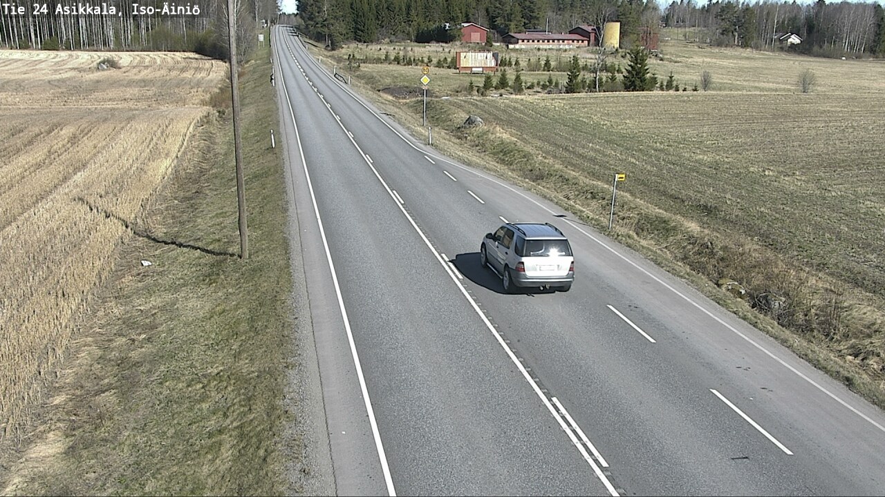Weather Camera Image Road 24 Asikkala, Iso-Äiniö, Asikkala, Päijät-Häme