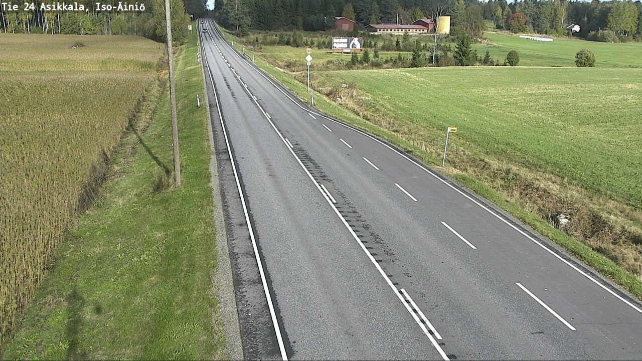Weather Camera Image Road 24 Asikkala, Iso-Äiniö, Asikkala, Päijät-Häme
