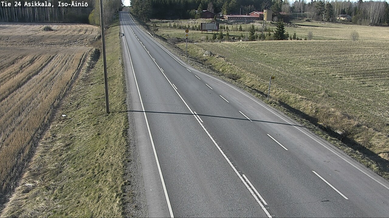 Weather Camera Image Road 24 Asikkala, Iso-Äiniö, Asikkala, Päijät-Häme