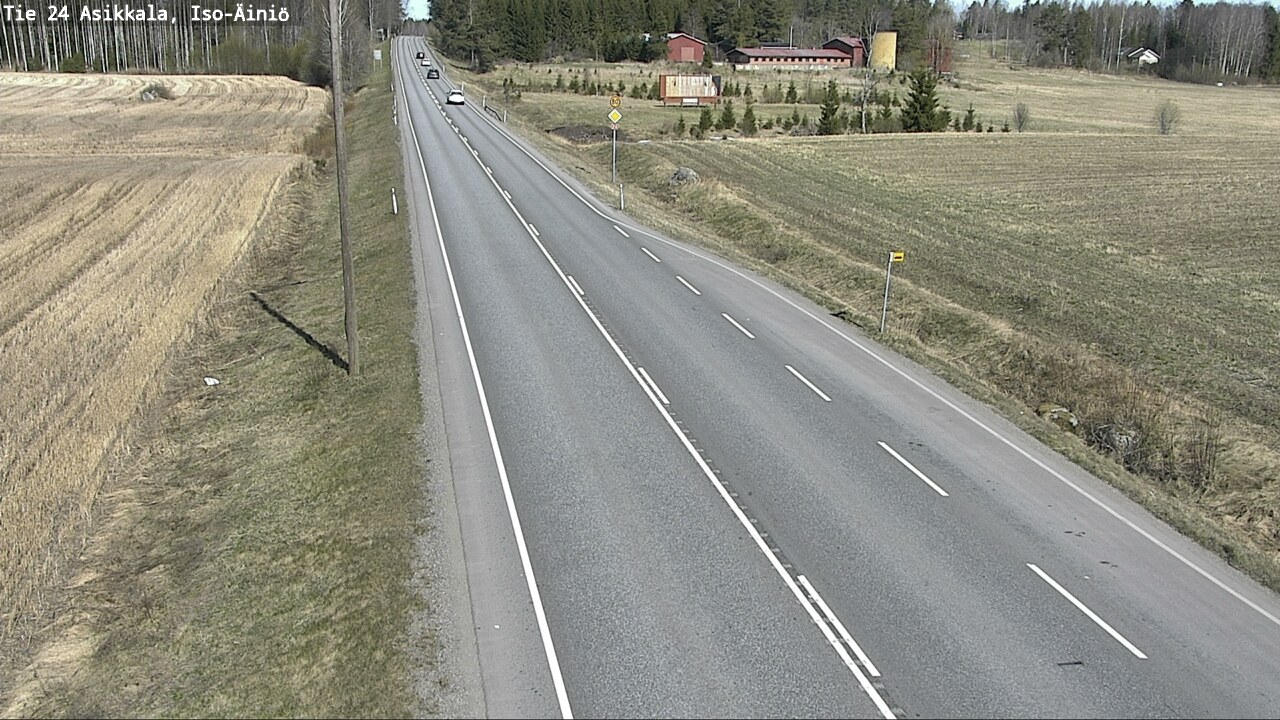 Weather Camera Image Road 24 Asikkala, Iso-Äiniö, Asikkala, Päijät-Häme