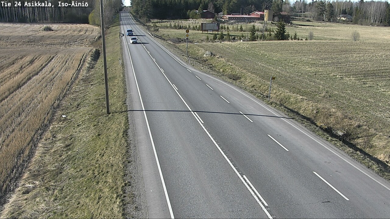 Weather Camera Image Road 24 Asikkala, Iso-Äiniö, Asikkala, Päijät-Häme