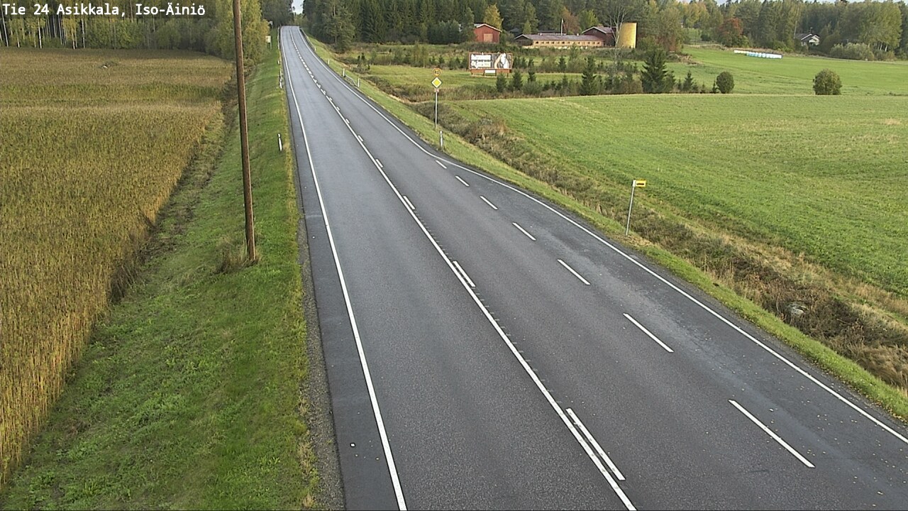 Weather Camera Image Road 24 Asikkala, Iso-Äiniö, Asikkala, Päijät-Häme