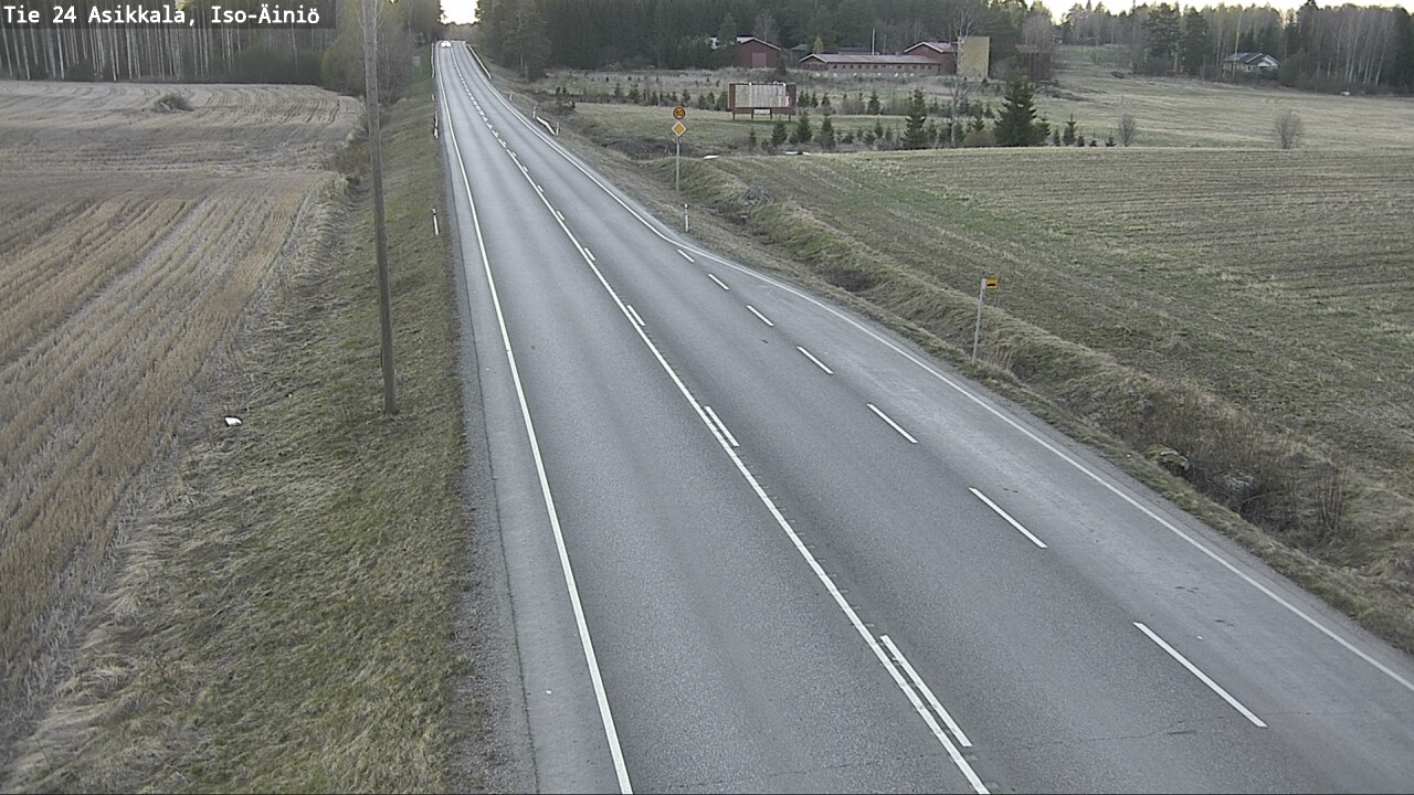 Weather Camera Image Road 24 Asikkala, Iso-Äiniö, Asikkala, Päijät-Häme