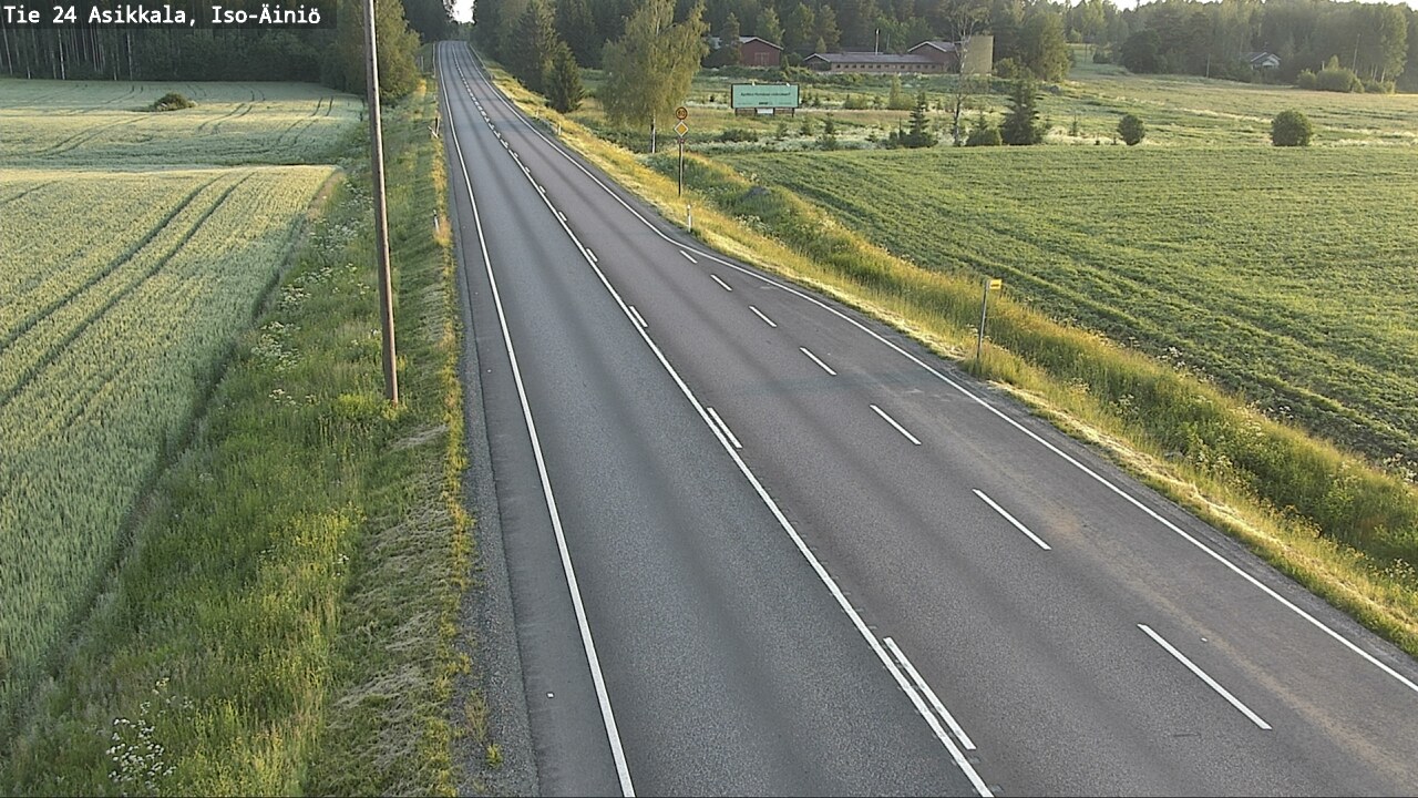 Weather Camera Image Road 24 Asikkala, Iso-Äiniö, Asikkala, Päijät-Häme