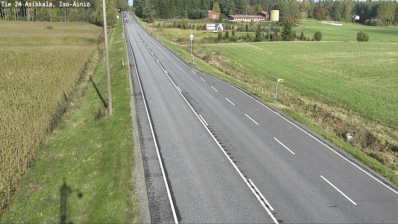 Weather Camera Image Road 24 Asikkala, Iso-Äiniö, Asikkala, Päijät-Häme