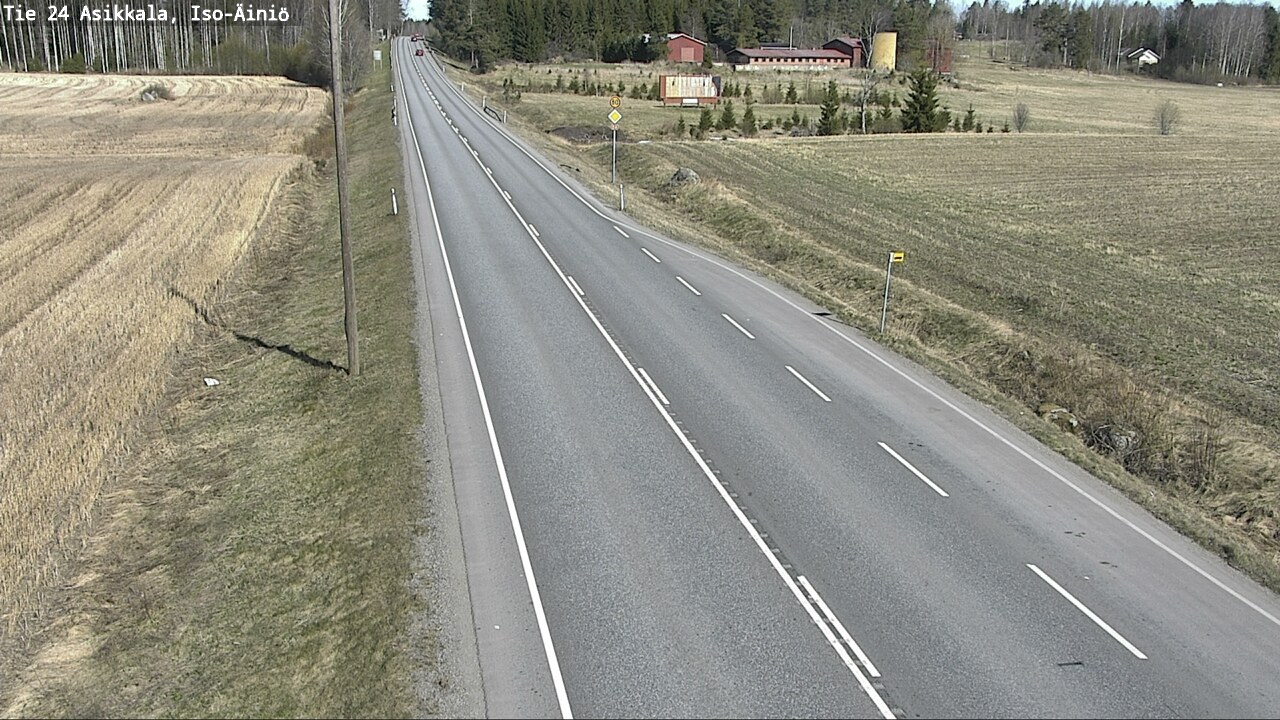 Weather Camera Image Road 24 Asikkala, Iso-Äiniö, Asikkala, Päijät-Häme