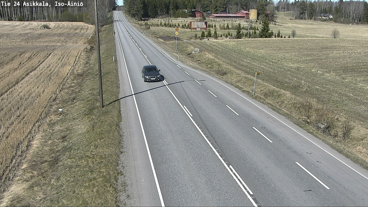 Weather Camera Image Road 24 Asikkala, Iso-Äiniö, Asikkala, Päijät-Häme