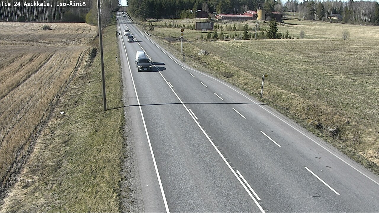 Weather Camera Image Road 24 Asikkala, Iso-Äiniö, Asikkala, Päijät-Häme