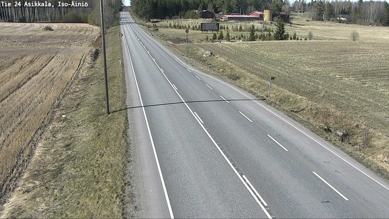 Weather Camera Image Road 24 Asikkala, Iso-Äiniö, Asikkala, Päijät-Häme