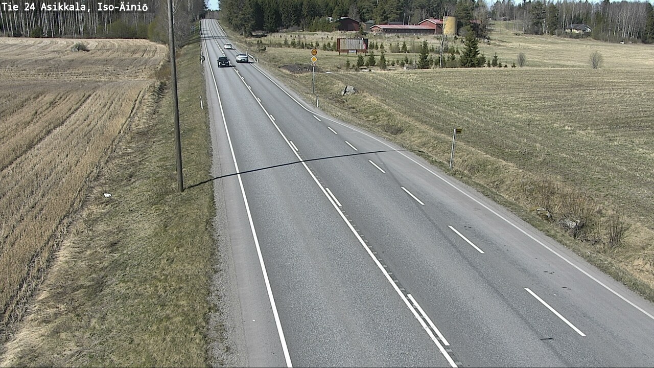 Weather Camera Image Road 24 Asikkala, Iso-Äiniö, Asikkala, Päijät-Häme