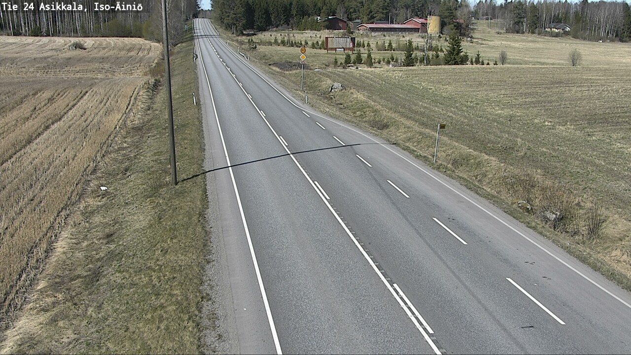 Weather Camera Image Road 24 Asikkala, Iso-Äiniö, Asikkala, Päijät-Häme