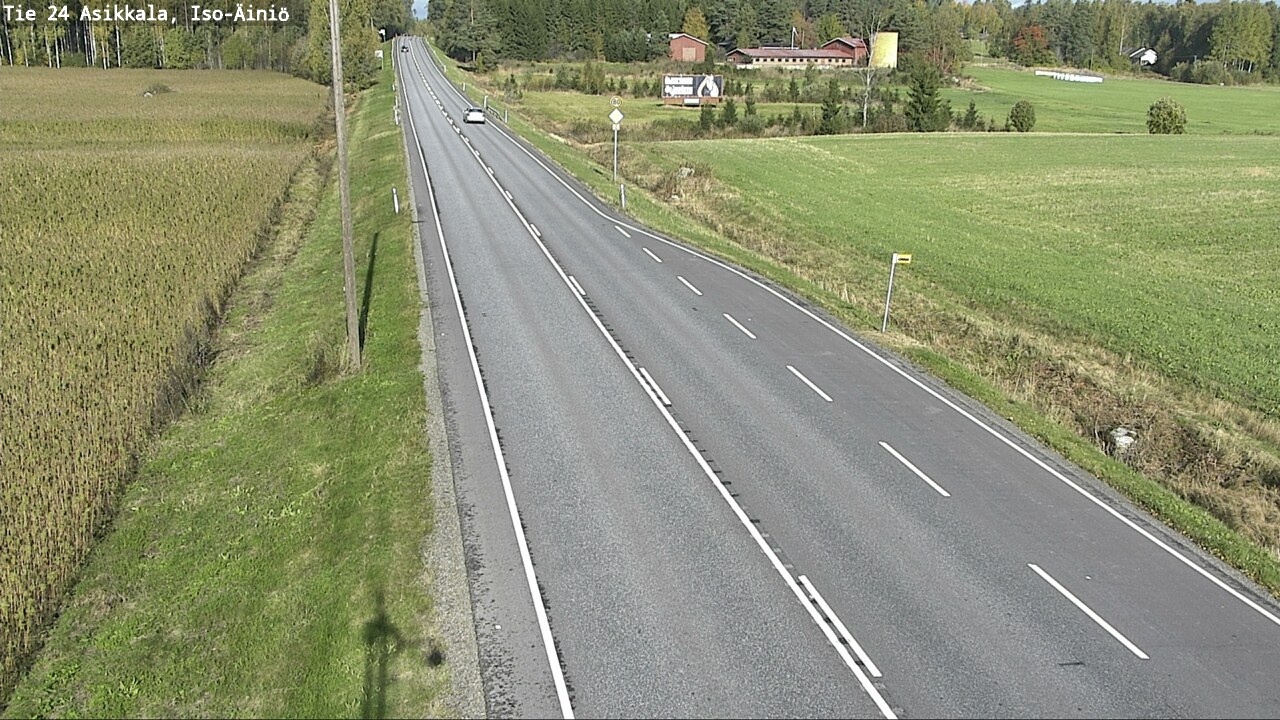 Weather Camera Image Road 24 Asikkala, Iso-Äiniö, Asikkala, Päijät-Häme