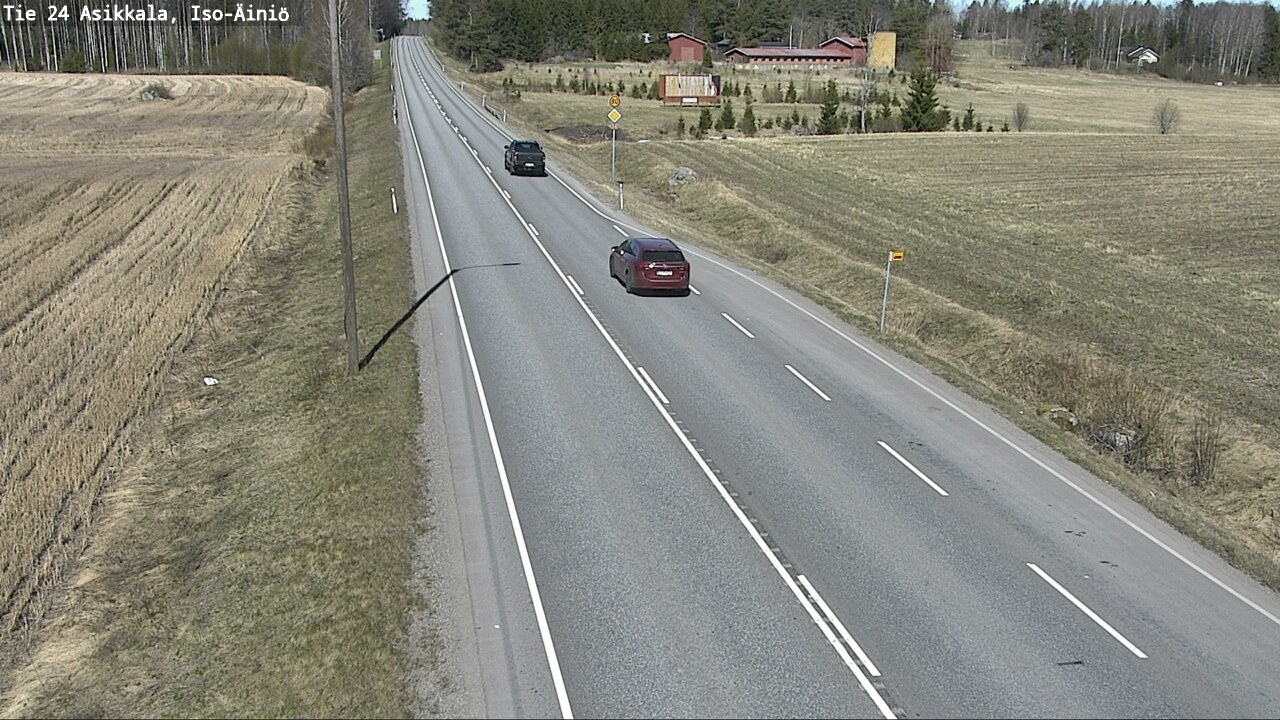 Weather Camera Image Road 24 Asikkala, Iso-Äiniö, Asikkala, Päijät-Häme