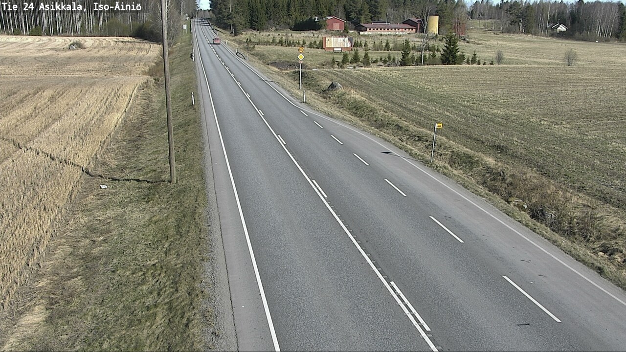 Weather Camera Image Road 24 Asikkala, Iso-Äiniö, Asikkala, Päijät-Häme