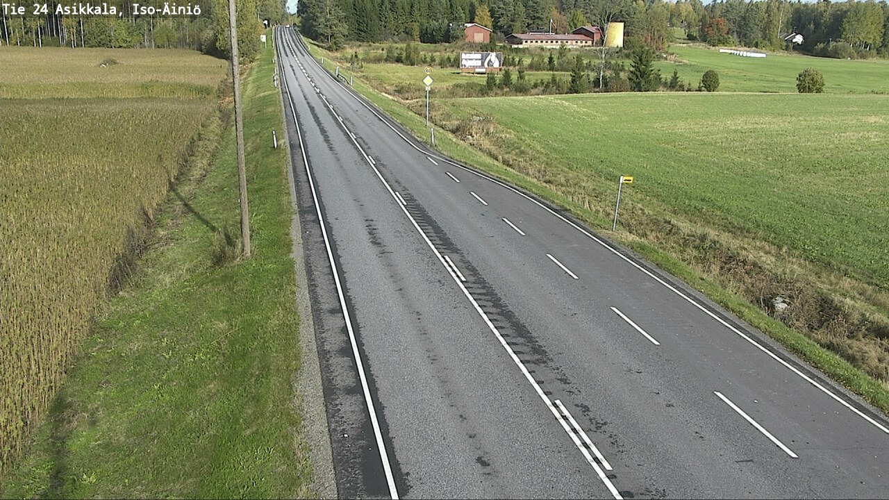 Weather Camera Image Road 24 Asikkala, Iso-Äiniö, Asikkala, Päijät-Häme