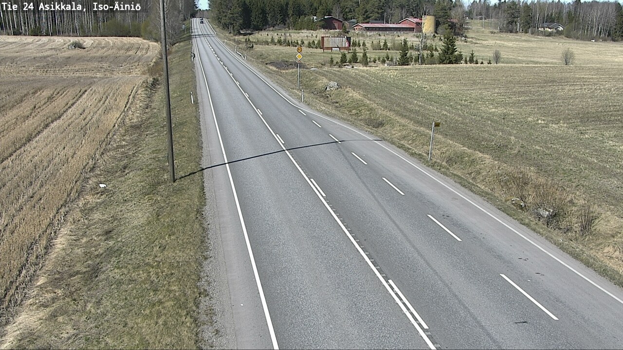 Weather Camera Image Road 24 Asikkala, Iso-Äiniö, Asikkala, Päijät-Häme