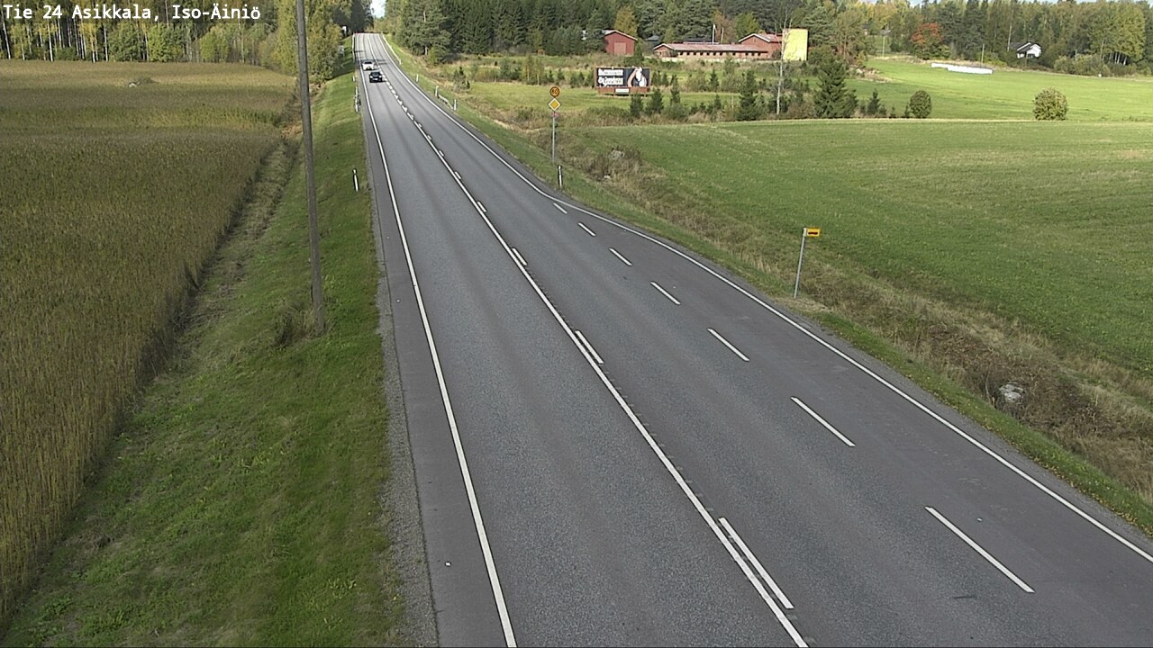 Weather Camera Image Road 24 Asikkala, Iso-Äiniö, Asikkala, Päijät-Häme