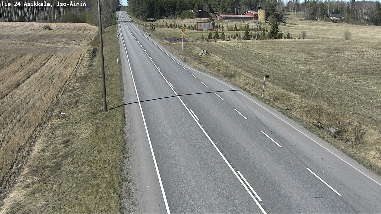 Weather Camera Image Road 24 Asikkala, Iso-Äiniö, Asikkala, Päijät-Häme