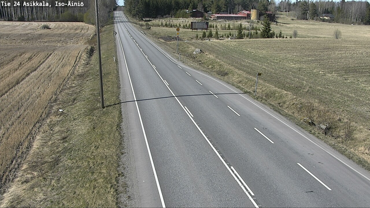 Weather Camera Image Road 24 Asikkala, Iso-Äiniö, Asikkala, Päijät-Häme