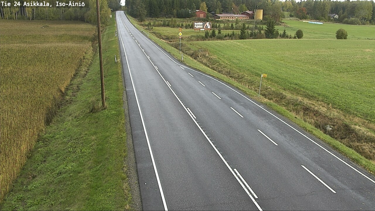 Weather Camera Image Road 24 Asikkala, Iso-Äiniö, Asikkala, Päijät-Häme