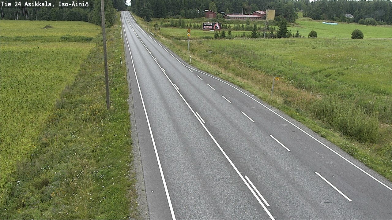 Weather Camera Image Väg 24 Asikkala, Iso-Äiniö, Asikkala, Päijät-Häme