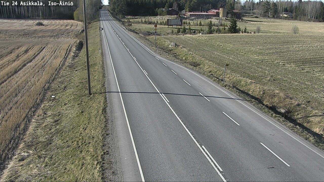 Weather Camera Image Road 24 Asikkala, Iso-Äiniö, Asikkala, Päijät-Häme