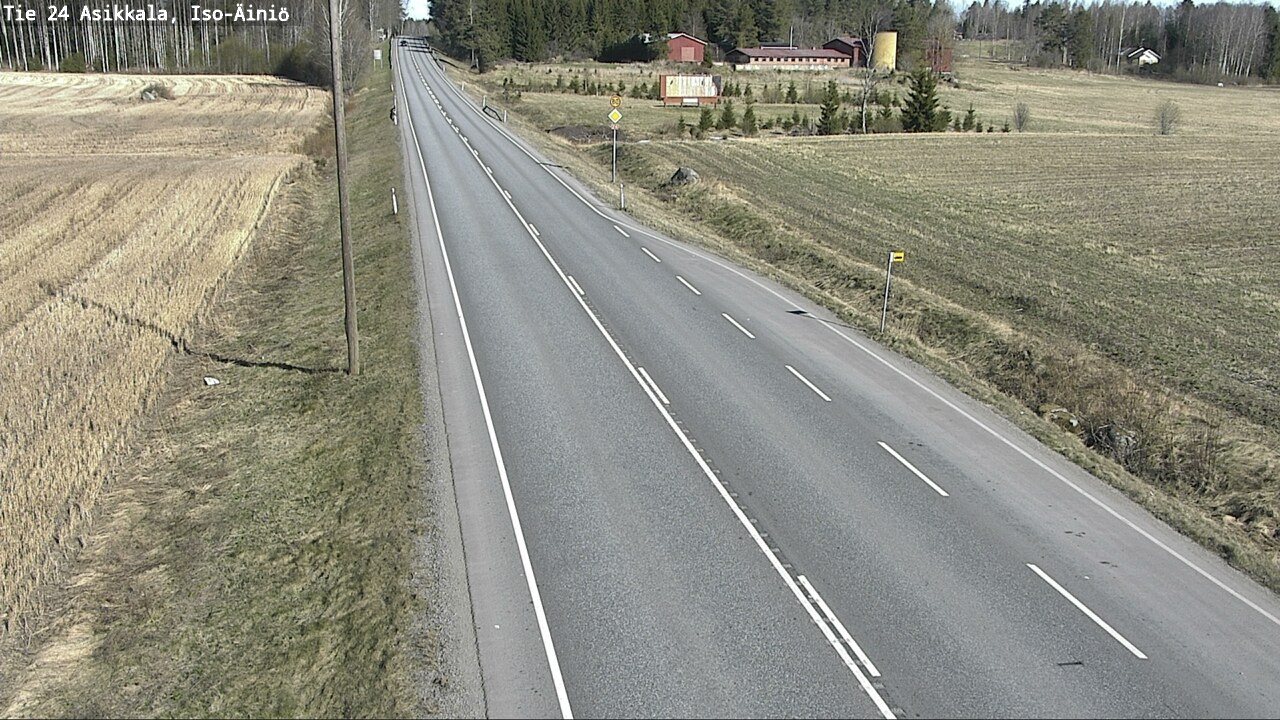 Weather Camera Image Road 24 Asikkala, Iso-Äiniö, Asikkala, Päijät-Häme