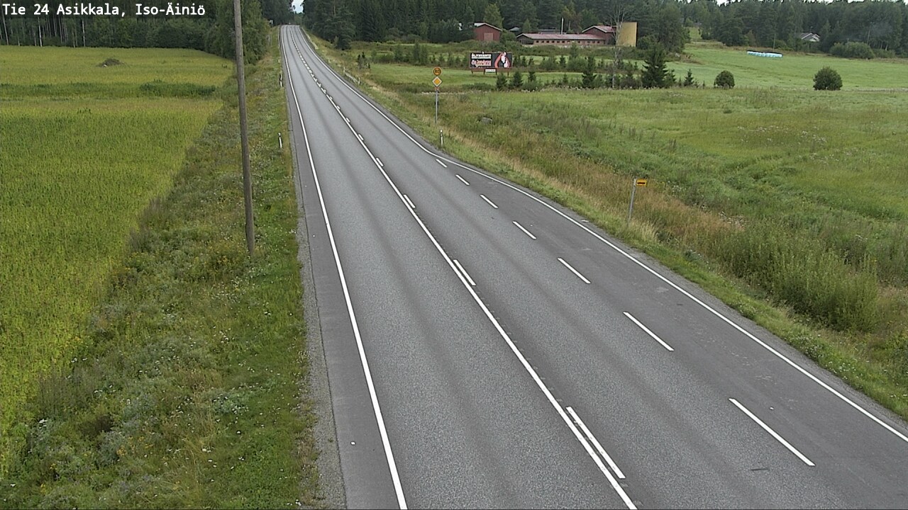 Weather Camera Image Road 24 Asikkala, Iso-Äiniö, Asikkala, Päijät-Häme