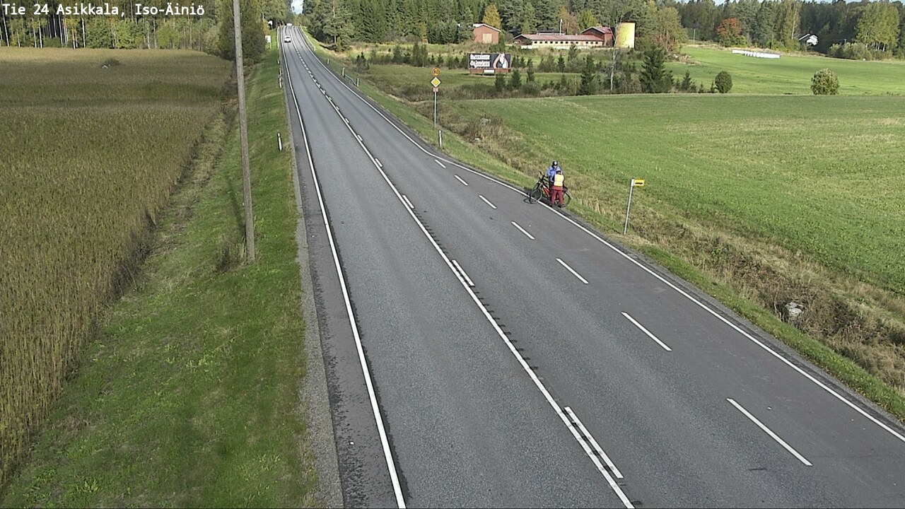 Weather Camera Image Road 24 Asikkala, Iso-Äiniö, Asikkala, Päijät-Häme