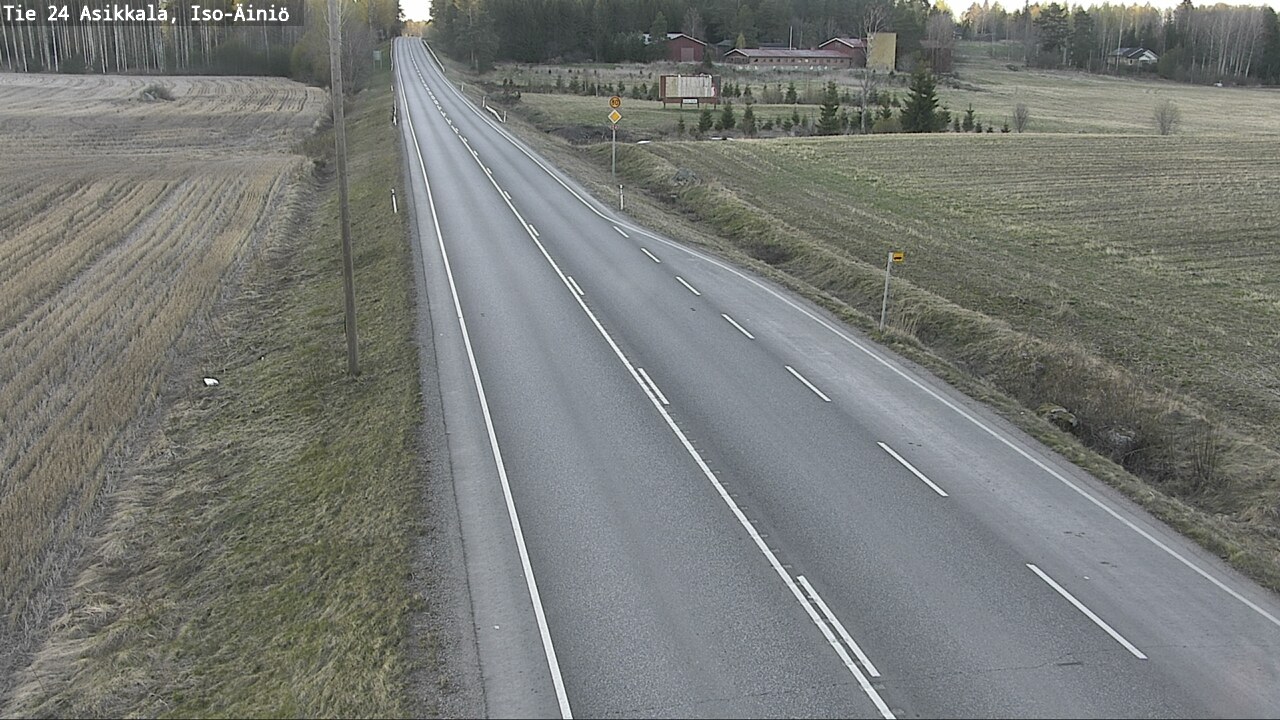 Weather Camera Image Road 24 Asikkala, Iso-Äiniö, Asikkala, Päijät-Häme