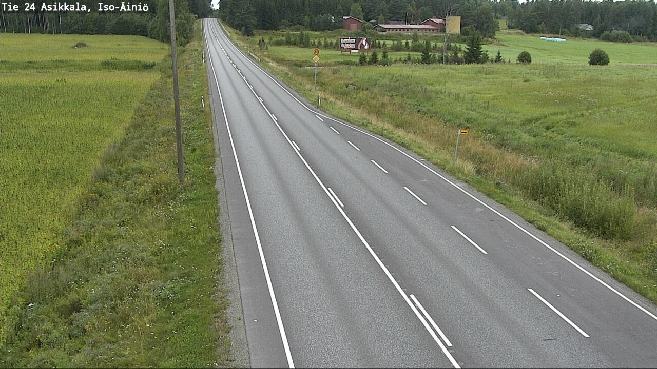 Weather Camera Image Road 24 Asikkala, Iso-Äiniö, Asikkala, Päijät-Häme
