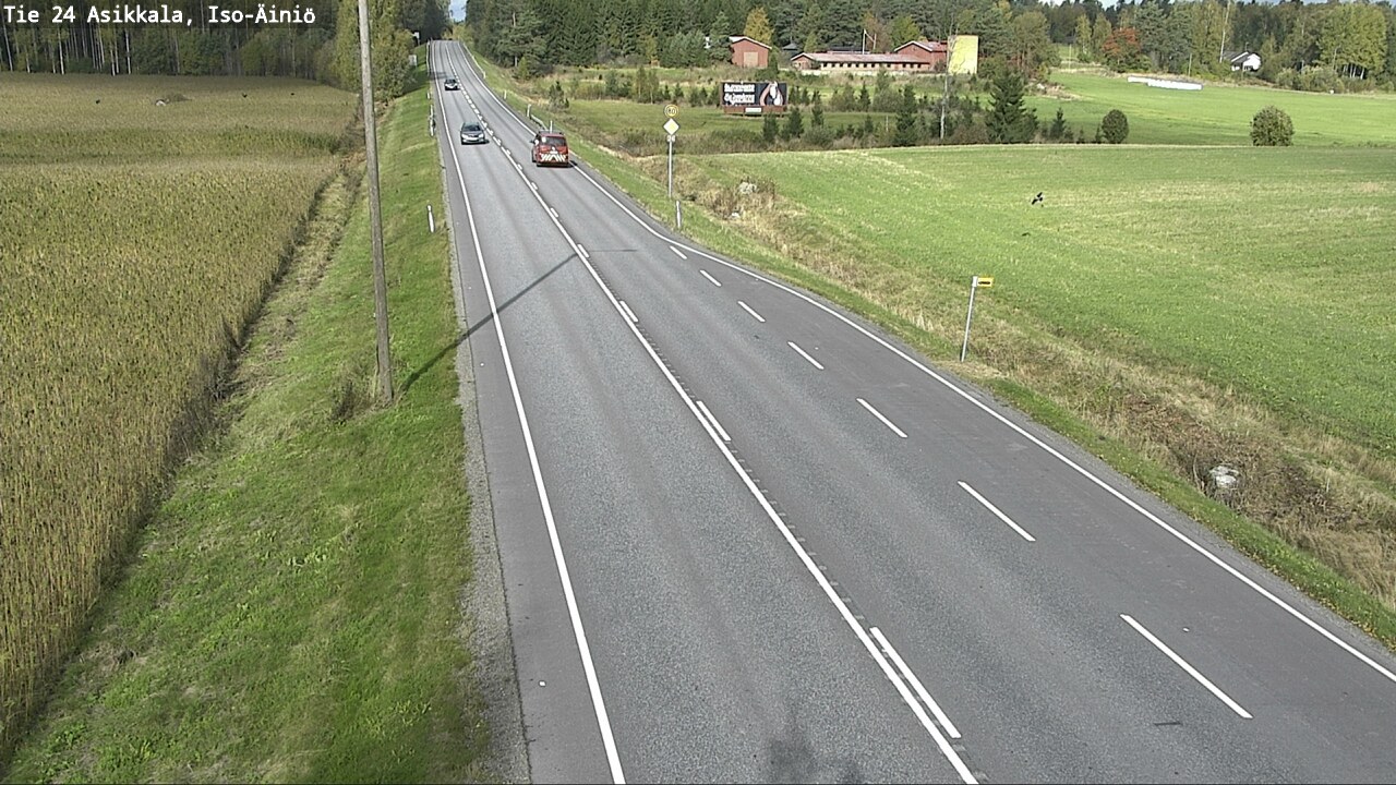 Weather Camera Image Road 24 Asikkala, Iso-Äiniö, Asikkala, Päijät-Häme