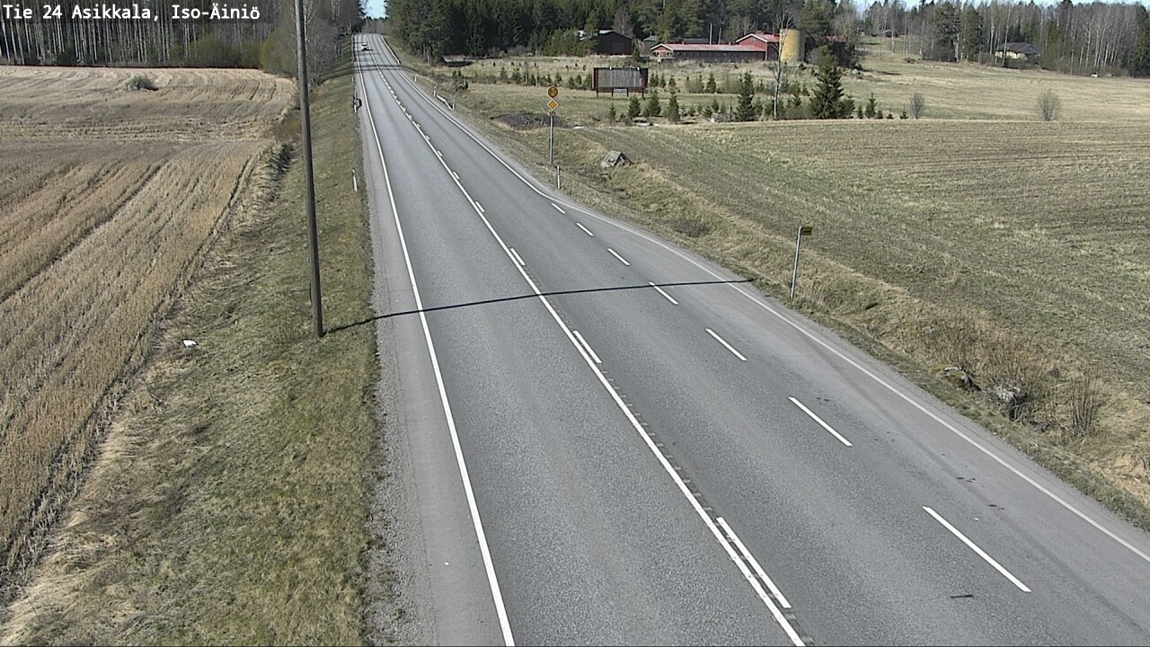 Weather Camera Image Road 24 Asikkala, Iso-Äiniö, Asikkala, Päijät-Häme