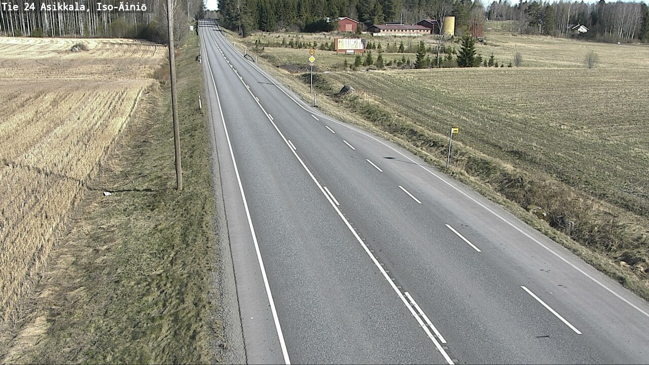 Weather Camera Image Road 24 Asikkala, Iso-Äiniö, Asikkala, Päijät-Häme