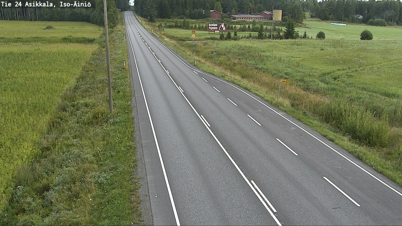 Weather Camera Image Road 24 Asikkala, Iso-Äiniö, Asikkala, Päijät-Häme