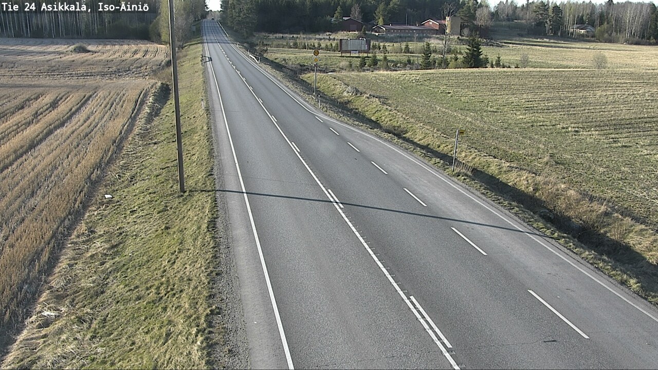 Weather Camera Image Road 24 Asikkala, Iso-Äiniö, Asikkala, Päijät-Häme