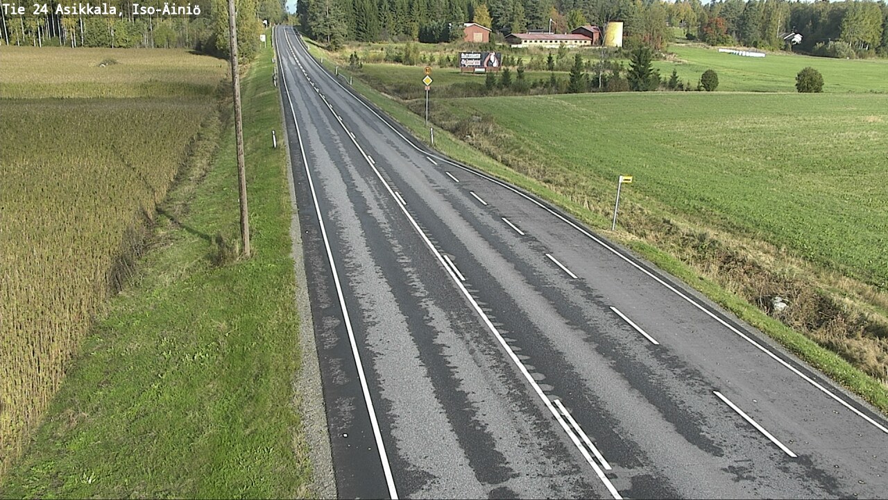 Weather Camera Image Road 24 Asikkala, Iso-Äiniö, Asikkala, Päijät-Häme