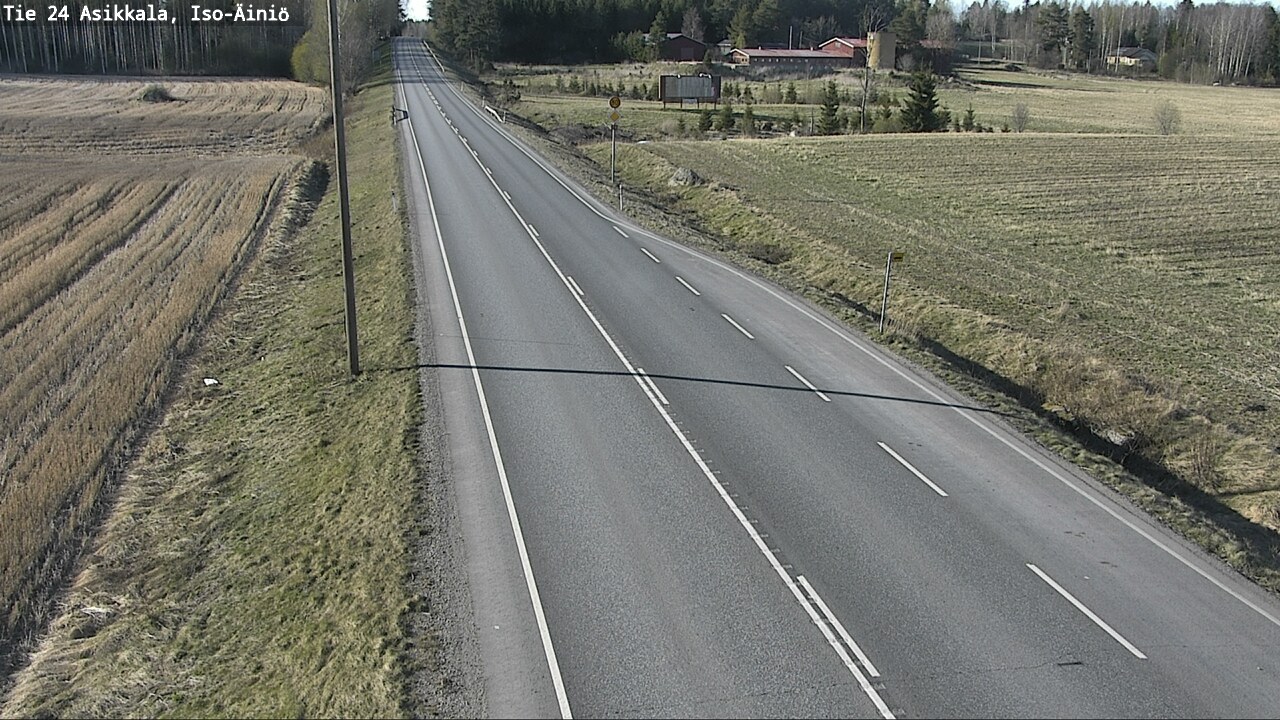 Weather Camera Image Road 24 Asikkala, Iso-Äiniö, Asikkala, Päijät-Häme
