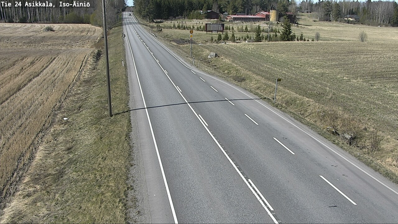 Weather Camera Image Road 24 Asikkala, Iso-Äiniö, Asikkala, Päijät-Häme