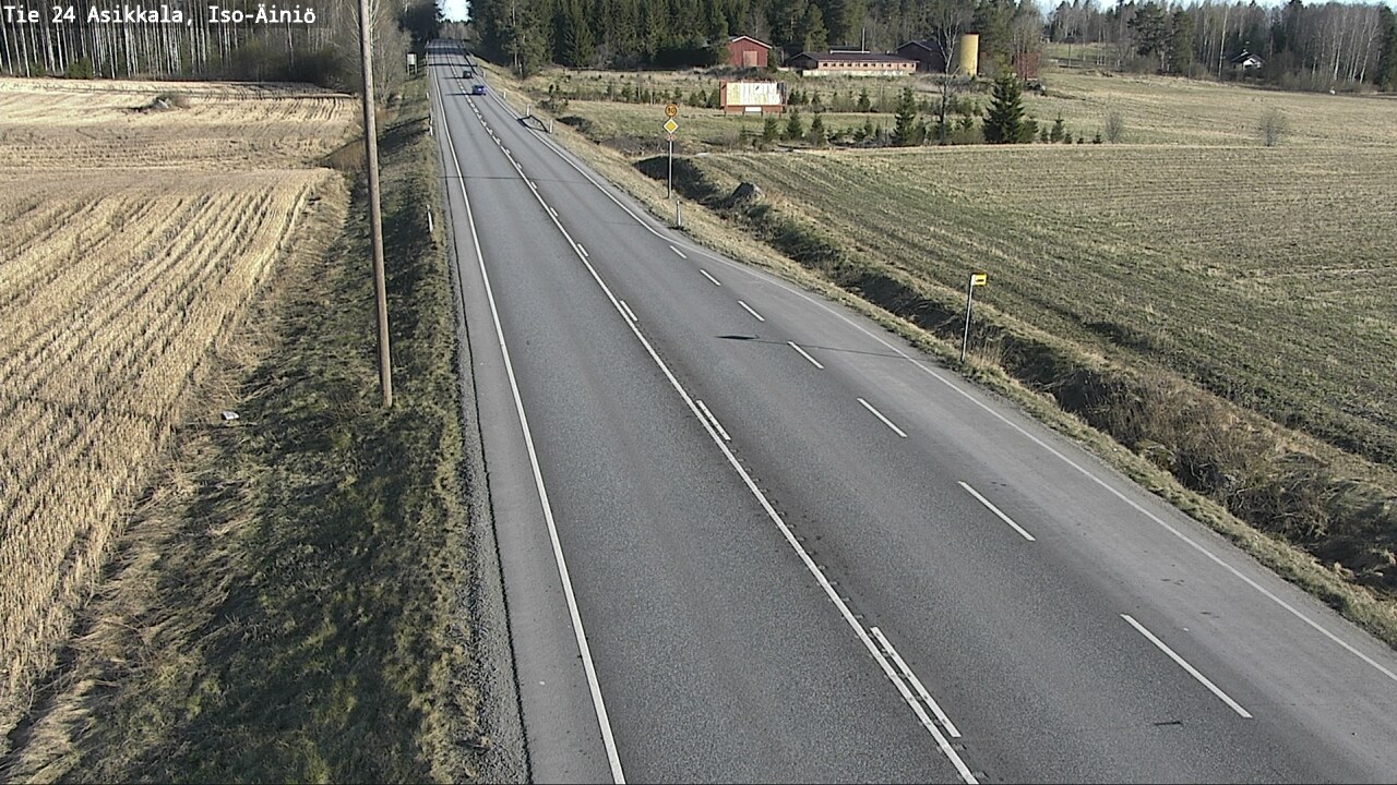 Weather Camera Image Road 24 Asikkala, Iso-Äiniö, Asikkala, Päijät-Häme
