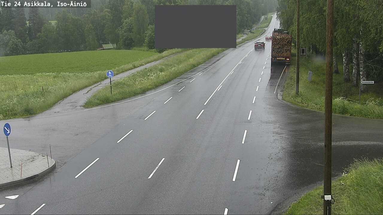 Weather Camera Image Väg 24 Asikkala, Iso-Äiniö, Asikkala, Päijät-Häme