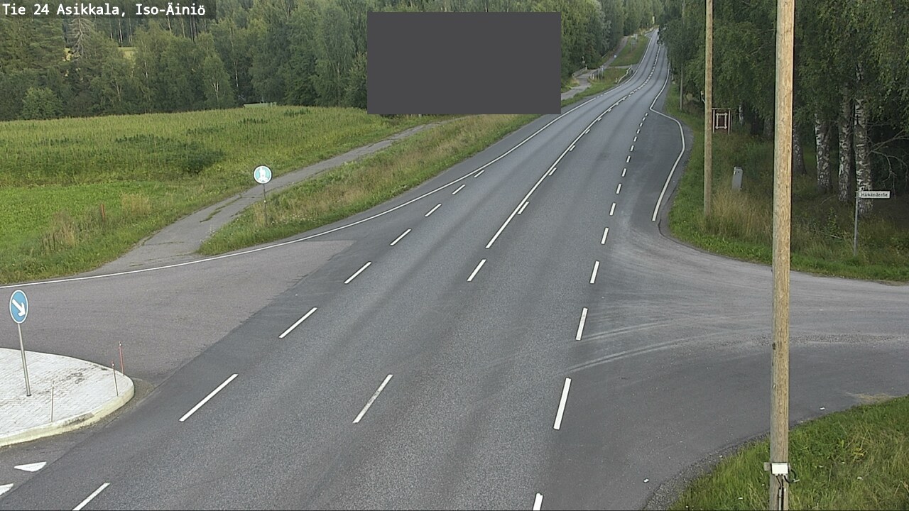 Weather Camera Image Road 24 Asikkala, Iso-Äiniö, Asikkala, Päijät-Häme