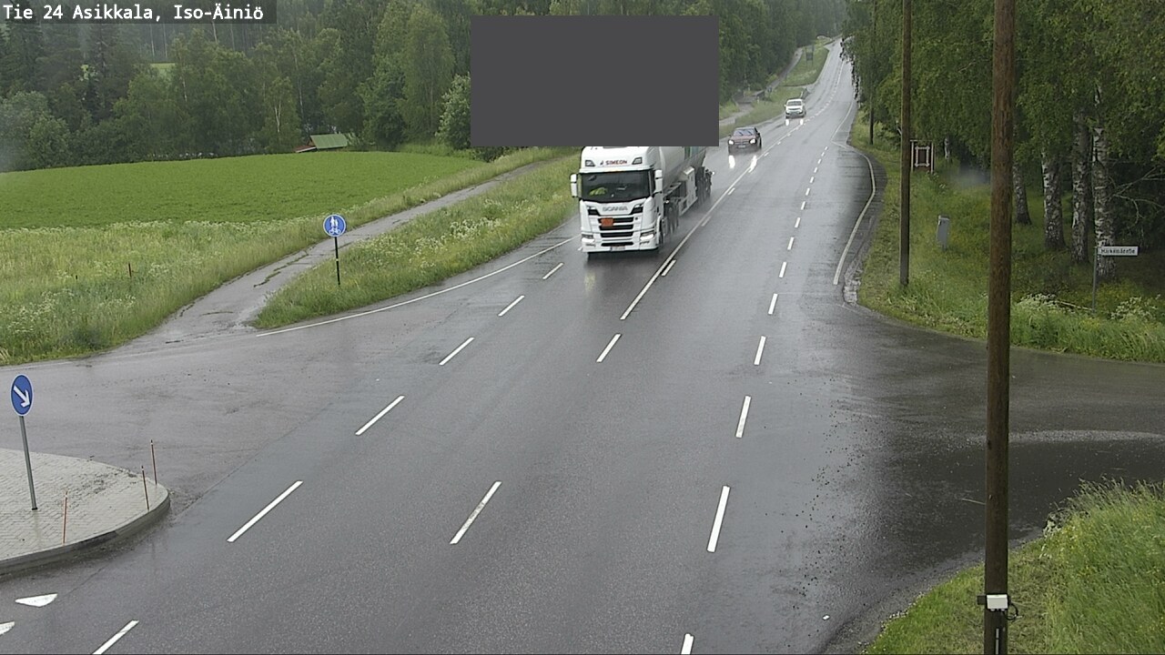 Weather Camera Image Väg 24 Asikkala, Iso-Äiniö, Asikkala, Päijät-Häme