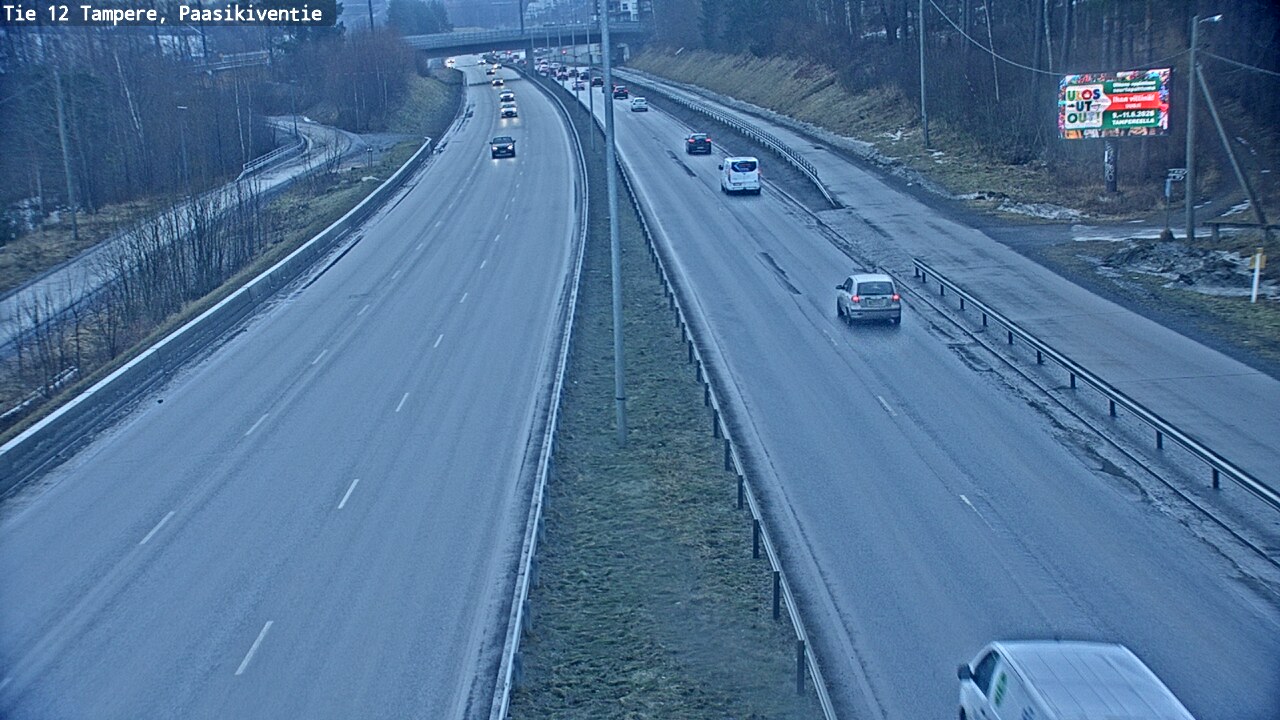 Weather Camera Image Road 12 Tampere, Paasikiventie, Tampere, Pirkanmaa