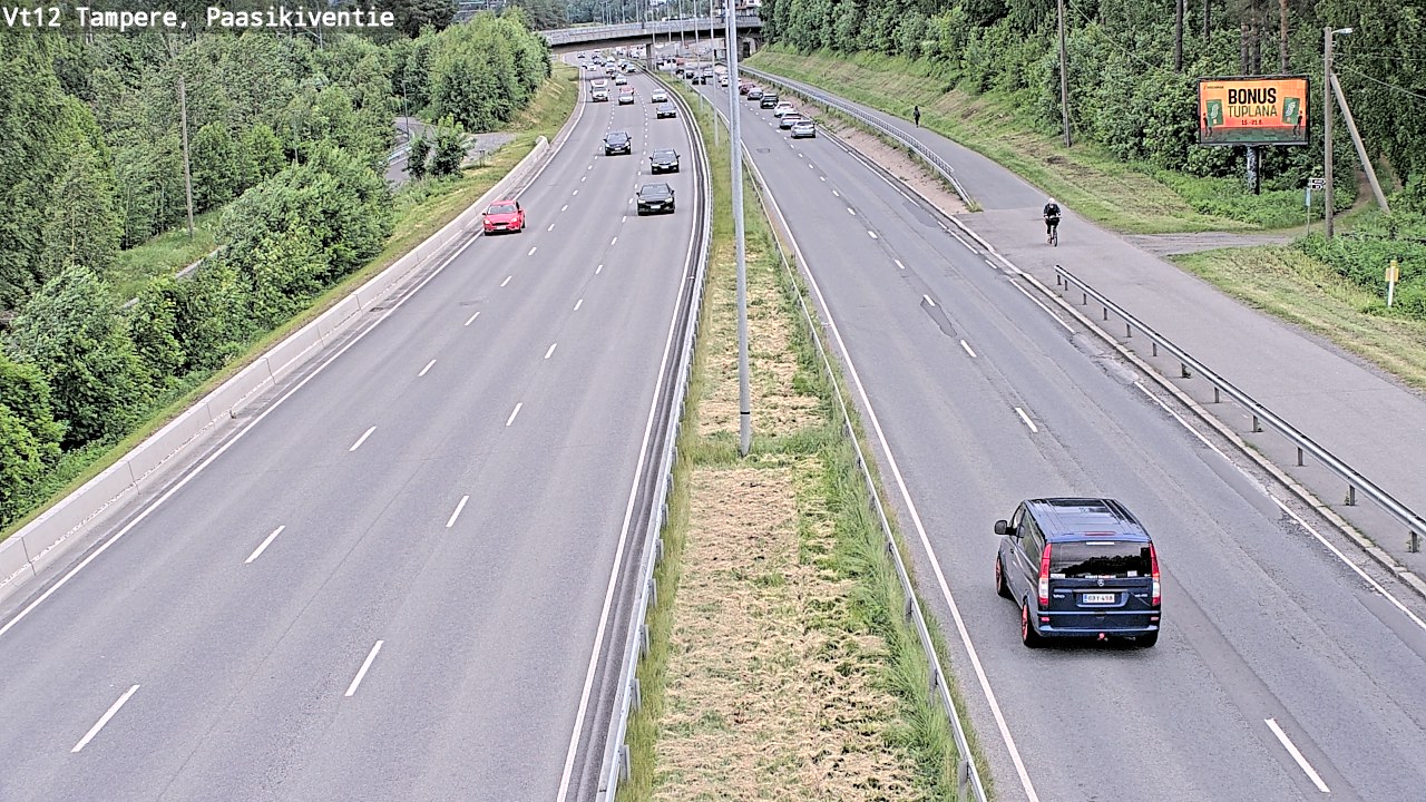 Kelikamerat Kuva Tie 12 Tampere, Paasikiventie, Tampere, Pirkanmaa