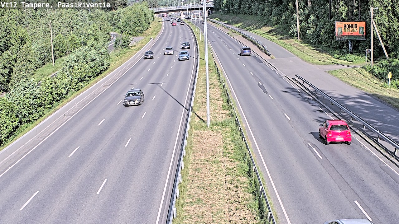 Weather Camera Image Väg 12 Tammerfors, Paasikiventie, Tampere, Pirkanmaa