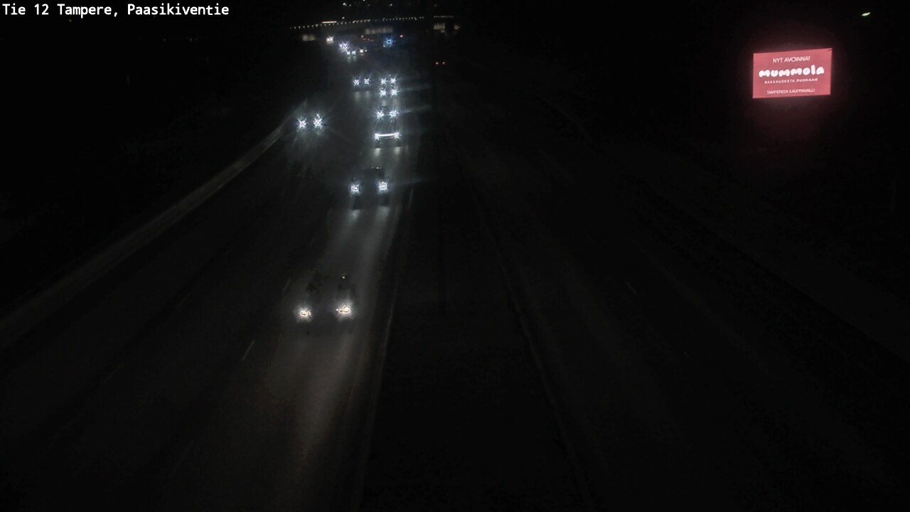 Weather Camera Image Väg 12 Tammerfors, Paasikiventie, Tampere, Pirkanmaa