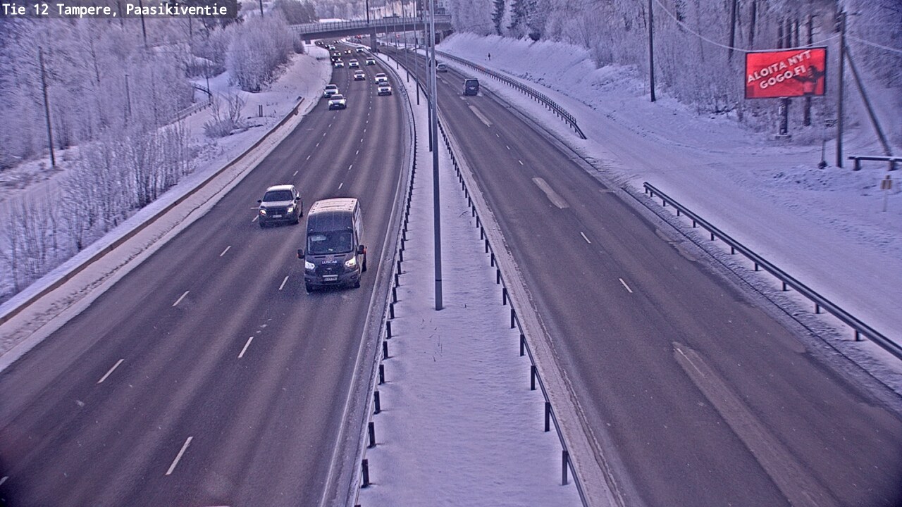 Weather Camera Image Road 12 Tampere, Paasikiventie, Tampere, Pirkanmaa